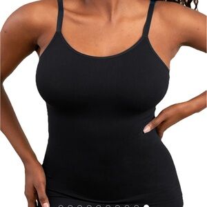 Shapermint brand Scoop Neck Cami. Black. Women’s 3XL